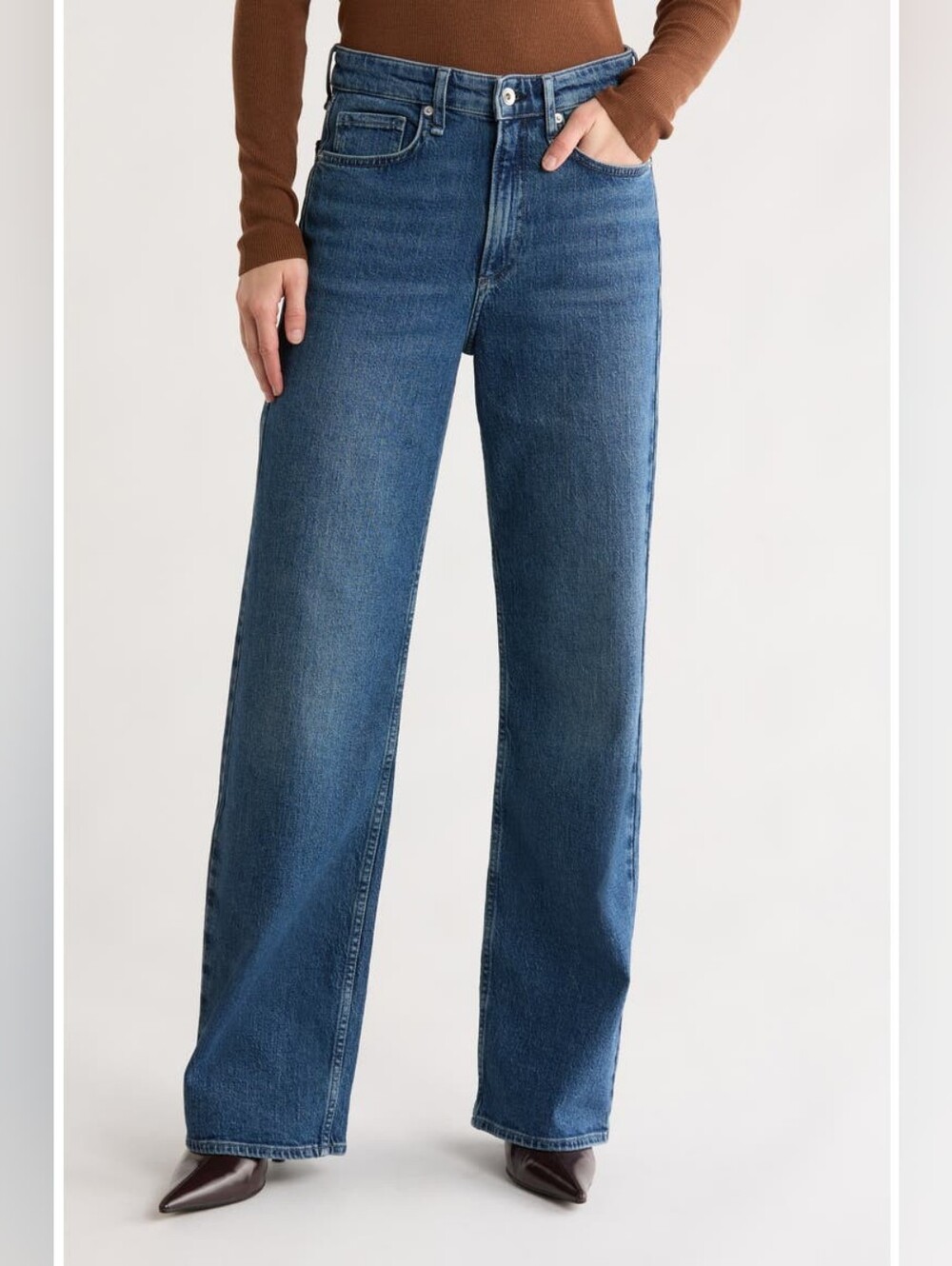 Rag & Bone Lori Mid-rise Wide Leg Jeans